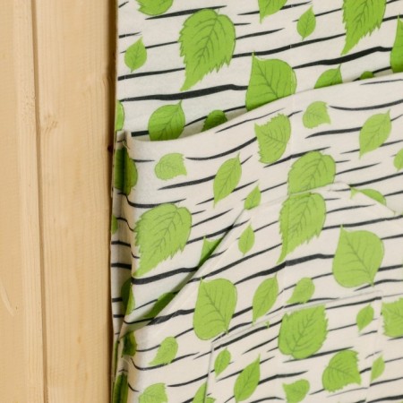 Wallwathered Organizer on eyelets 8 departments, Print Birch, 62x30 cm, felt-1