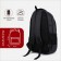 Youth backpack from textiles, 2 departments, 2 pockets, dark gray color
