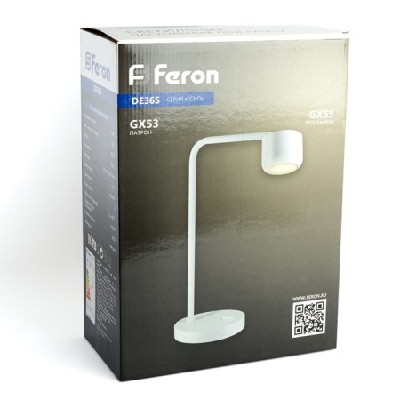 Luminaire desktop Feron De365, GX53, 12 W, 275x150x387 mm, white color-5