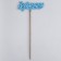 Topper wooden "beloved man" Blue 13x6 cm