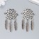 Decor Metal for creativity "Dream Catcher" Silver (B29904) 5.2x3.2 cm