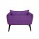 The Naples chair, without a mechanism, velor, purple color