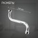 Pour for the Zein mixer, 3/4 ", S-shaped, stainless steel, on the axis 21 cm, plastic aerator