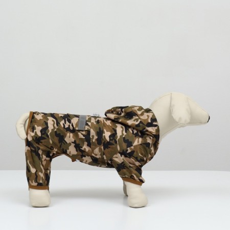 Combiason for dogs, demi -season with a lining, size L (DS 32, OG 48 cm), camouflage-6