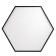 LED LED Geometria Hexagon 38W 4000K 4000 LEP IP40 60x60x8 Black
