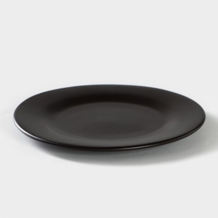 Porcelain plate Carbone, D = 20 cm, black color-3
