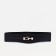 Women's belt, width 6 cm, elastic band, buckle metal, black color