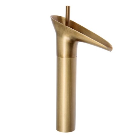 Mixer for the Zein shell Retro high cascading spout, without eyeliner, brass, color of bronze