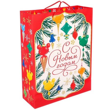 New Year. Gift package, 31x40x11.5 cm, packaging, Mickey Mouse-1
