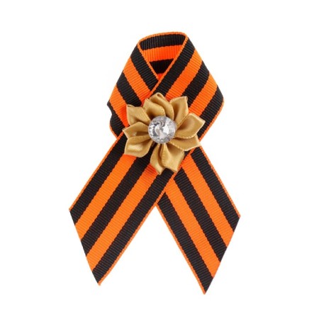 Georgievskaya tape "Happy Victory Day" Golden Flower-1