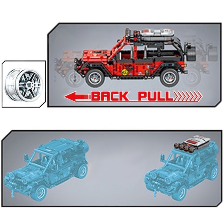 Designer inertial “SUV”, collectible model, 664 details-3