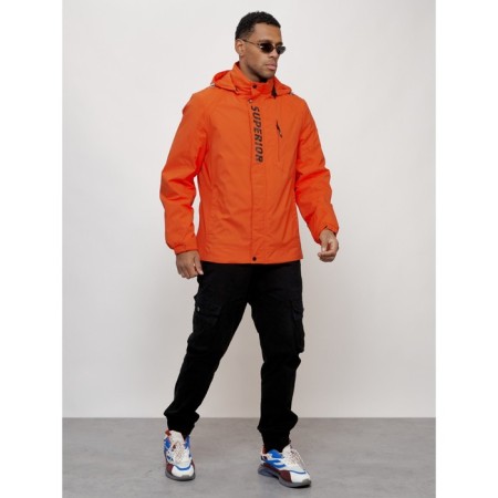 Sports male jacket, size 54, orange color-11