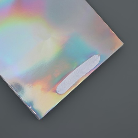 A packet for a cake with a square bottom, holographic, 20 x 20 x 20 cm-1