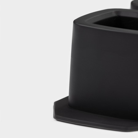 Form for the ice “Square”, silicone, 21.5 × 9.5 × 5 cm, 3 cells (5.2x4.8 cm), black color is black-3