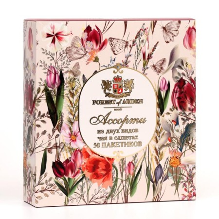 Black tea "Arden forest" with blackcurrant and mountain crystal, mix, 100 g-9