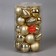 Set of balls plastic D -6 cm, 25 pcs "Assorted - Openher" Gold