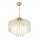 Suspended EVOLUCE lamp. Sle260103-05. Reggio. 5x40 watts, E14, 55x55x45 cm, Shampan