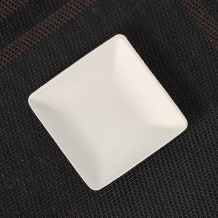 A disposable shape for Kare's buffet, 33 ml, 6.5 × 6.5 × 1.2 cm, sugarcane, 50 pcs in packaging, white color-1