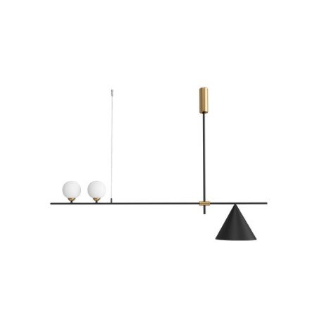 Cauls "Pull", size 123x70 cm, G4 2x5W,+E27 1x40W.