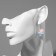 Earrings Assorted "Joy" clouds in crowns, the color of pink blue in silver