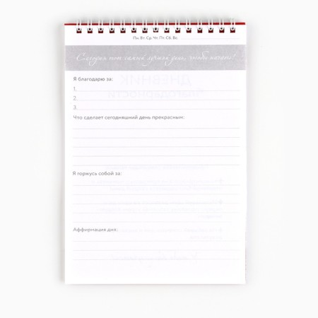Gratitude Diary A5, 30 L "Red"-3