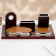 Table 5B1 set with a business card and clock, cherry 34x20x13 cm