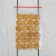 Wood patch "Hand Made with Love", 2 punctures, d = 13 mm, yellow color