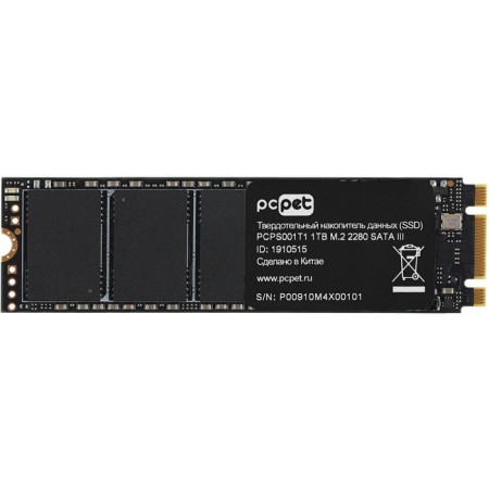 SSD PC Pet Sata-III 1TB PCPS001T1 M.2 2280 OEM