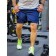 Male sports shorts, size 46, dark blue color