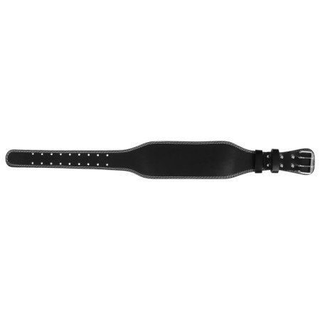 Belt for heavy athletics 120 cm, artificial leather, black color-9