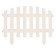Decorative fence, 35 × 210 cm, 5 sections, plastic, white, RENESSANS, GREENGO
