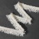 Decorative braid “Twydal”, one -sided, 35 mm, 5 ± 0.5 m, white color
