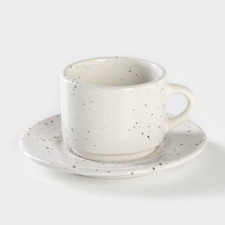 Tea couple: Porcelain cup with Veletta saucer, 200 ml, D = 15.2 cm, h = 6.5 cm-1