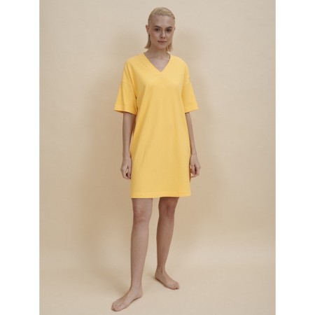 Female dress, size l, yellow color-6