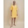 Female dress, size l, yellow color
