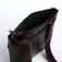 Male bag on lightning, terra dever, long belt, black color