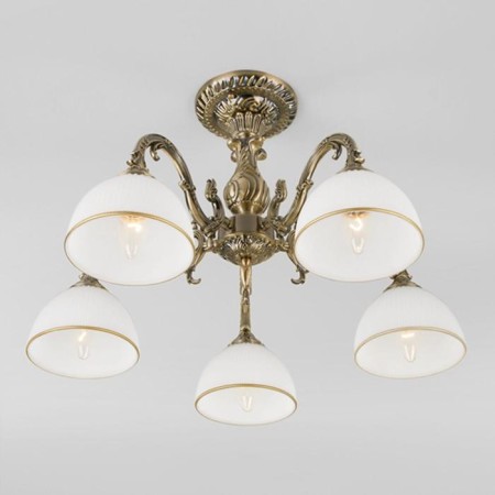 Caldera chandelier, 5x60W E27, bronze color-2