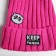 Women's hat with pompon "Keep Calm and Hug Panda"