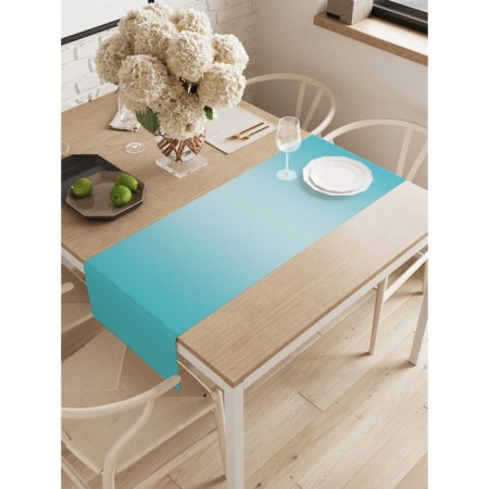 The track on the table "turquoise transition", oxford, size 40x145 cm