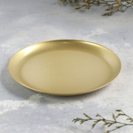 Cup "Cup 140" Metal per candle, 14x14 cm, golden-1