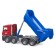 Bruder Mercedes dump truck, red color with blue