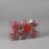 Set of balls plastic D-6 cm, 6 pcs "Brinzze" red transparent