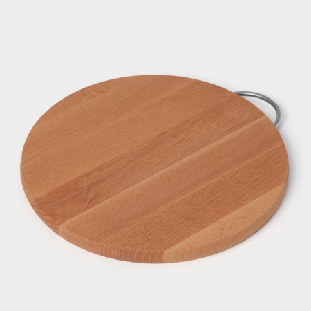Doska is a pronounced premium "Round", with a met alternate pen, d = 25 cm, thickness 1.7 cm, beech-7