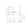 The Stayer Master castle is hinged, all -weather, with udin. hardened. an arc, on a card, 60 mm