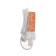 Duwi extension cord, 3 outlets, 3 m, 10 a, 2200 W, PVS 3x0.75 mm2, with salary, with a switch, white