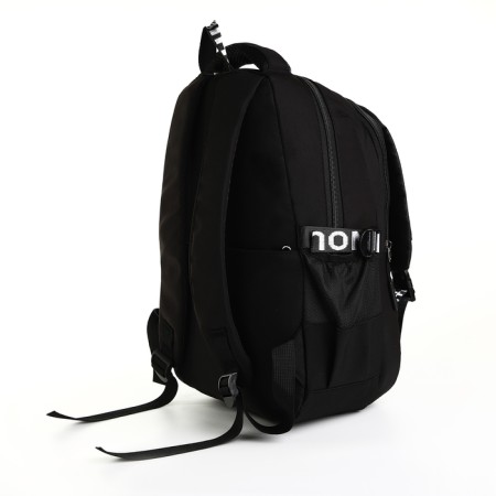 Youth backpack from lightning textiles, 5 pockets, black color-3