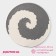 Serving napkin on the table "Hypnosis", d = 38 cm, the color is gray-white