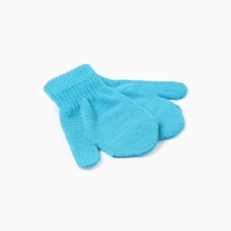 Baby mittens minku, Blue color, 12 cm