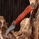 Knife "Mushroom Man", with a brush