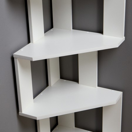 Corner rack 380x380x1563 cm, white-3